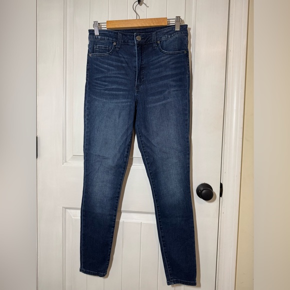 Kut from the Kloth Dark Blue High Rise Toothpick Skinny Jeans - Picture 1 of 10